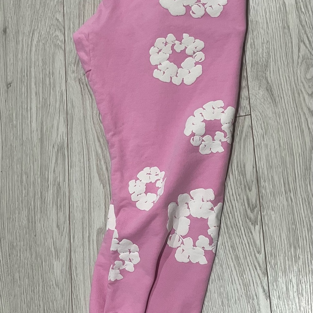 Pink Floral Sweatpants